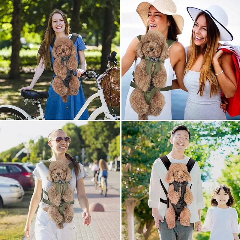 Mochila Transportadora para Pets – Frontal e Traseira, Conforto e Segurança para Cães e Gatos