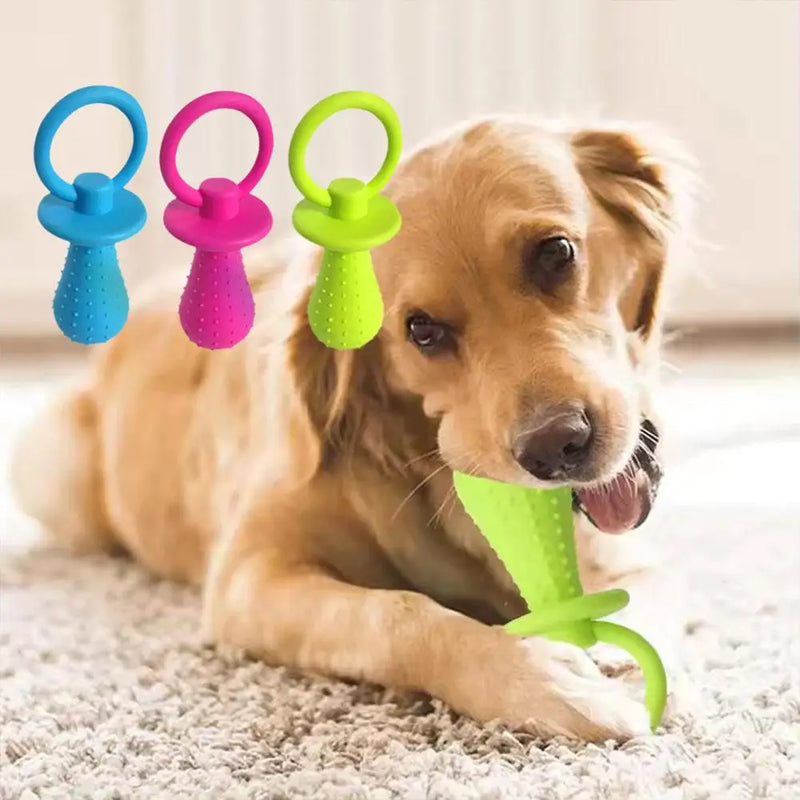 Brinquedo Chupeta de Borracha para Pets – Interativo e Antiestresse