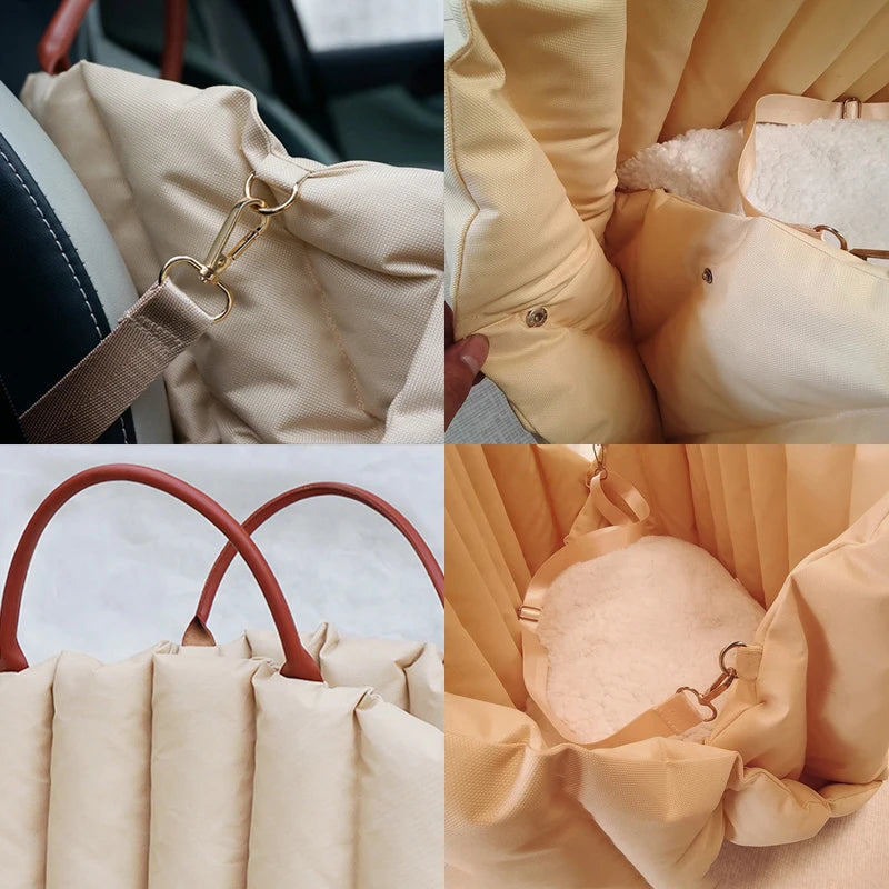 Assento Bolsa de Segurança para Cães Pequenos – Transportadora Portátil para Carro