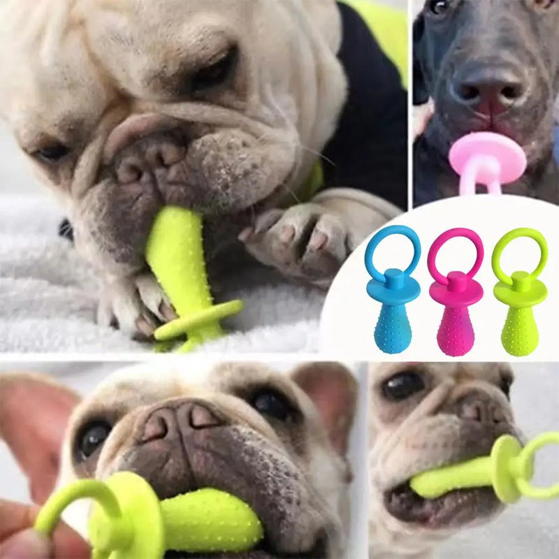 Brinquedo Chupeta de Borracha para Pets – Interativo e Antiestresse