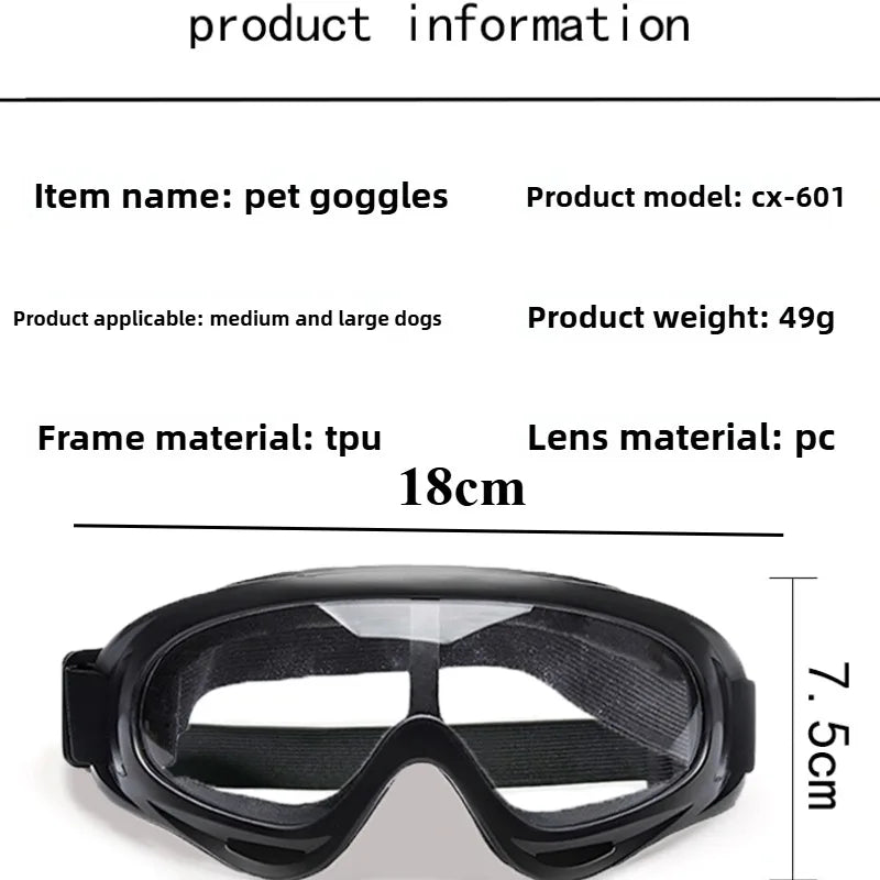 Óculos de Sol Ajustáveis para Cães – Proteção UV e Estilo para Atividades ao Ar Livre!