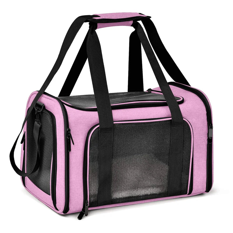 Bolsa Transportadora Soft Side para Pets – Viagem, Avião e Passeios