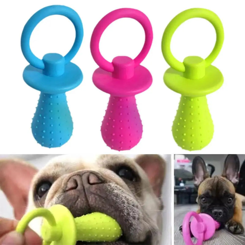 Brinquedo Chupeta de Borracha para Pets – Interativo e Antiestresse