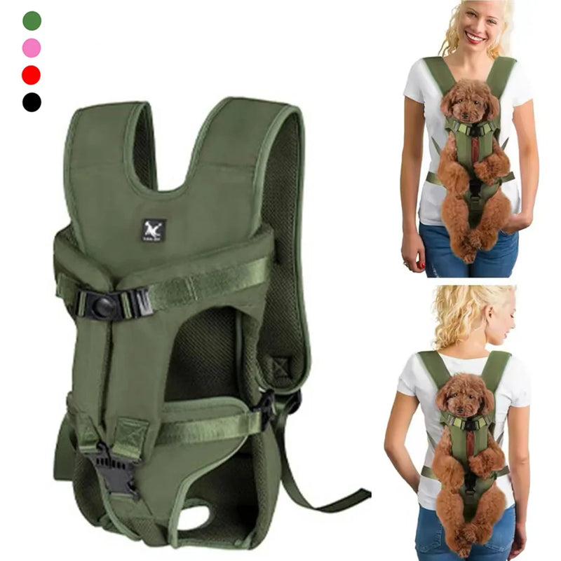 Mochila Transportadora para Pets – Frontal e Traseira, Conforto e Segurança para Cães e Gatos