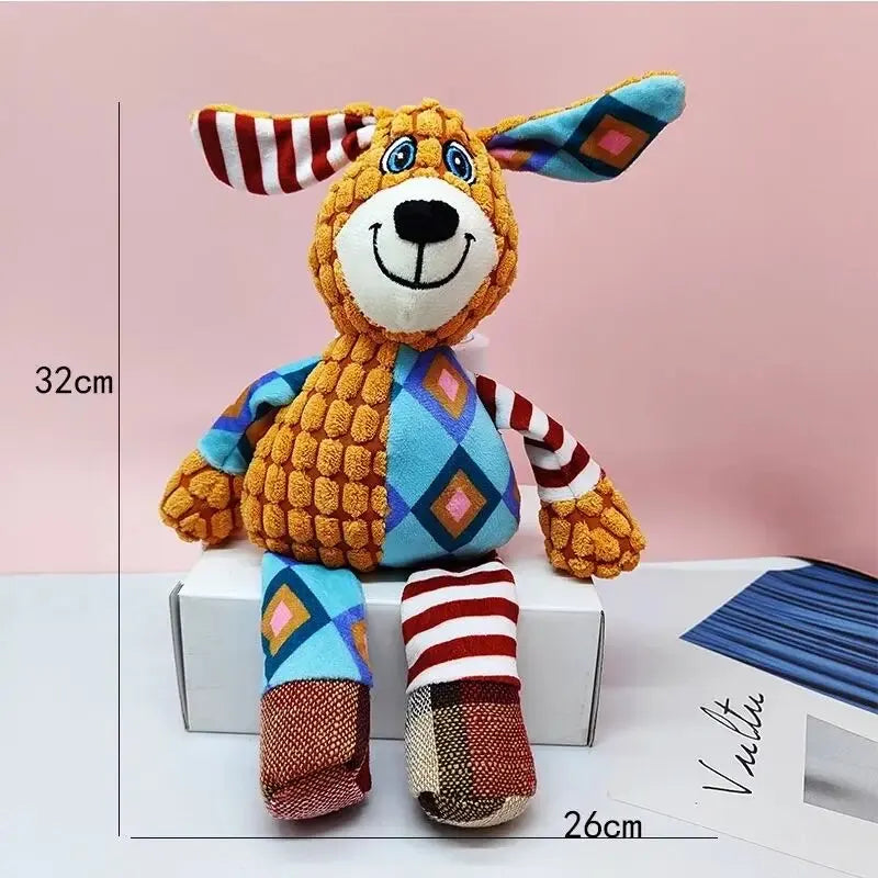 Brinquedo de Pelúcia Interativo para Pets – Mordedor Divertido e Resistente com Som!