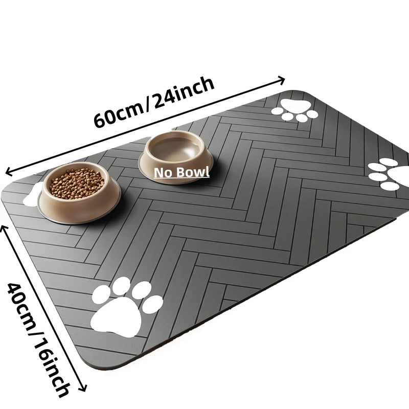 Tapete Absorvente Impermeável para Alimentação de Pets – Antiderrapante e de Secagem Rápida!