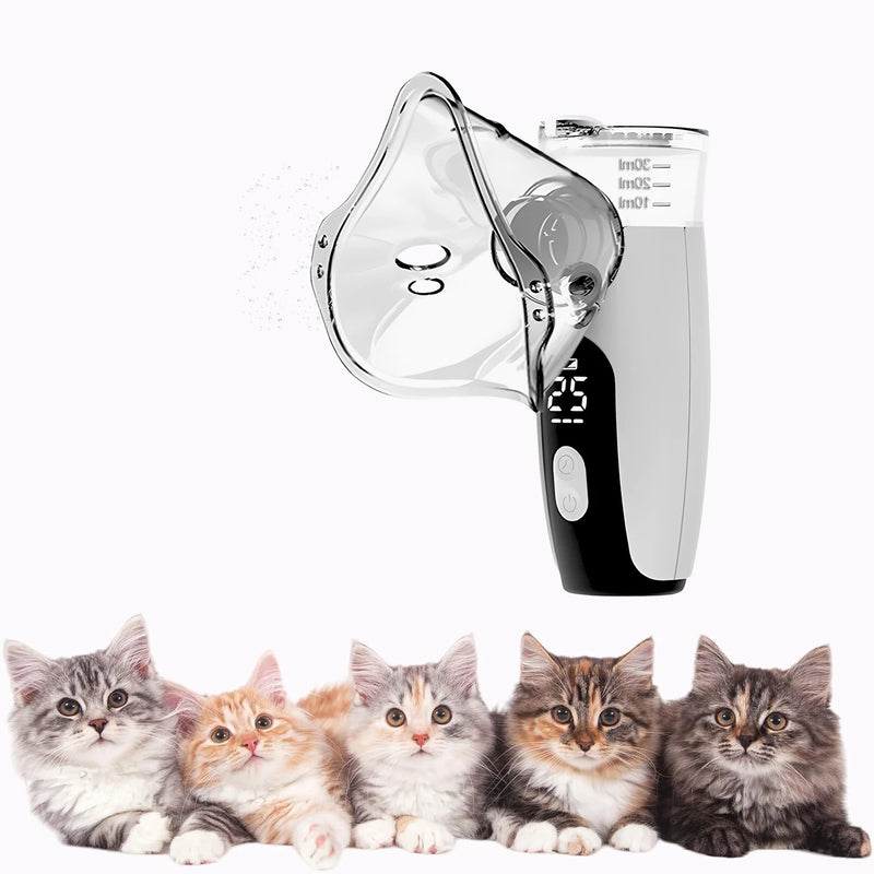 Nebulizador Portátil para Pets – Inalador Silencioso e Eficiente para Cães e Gatos