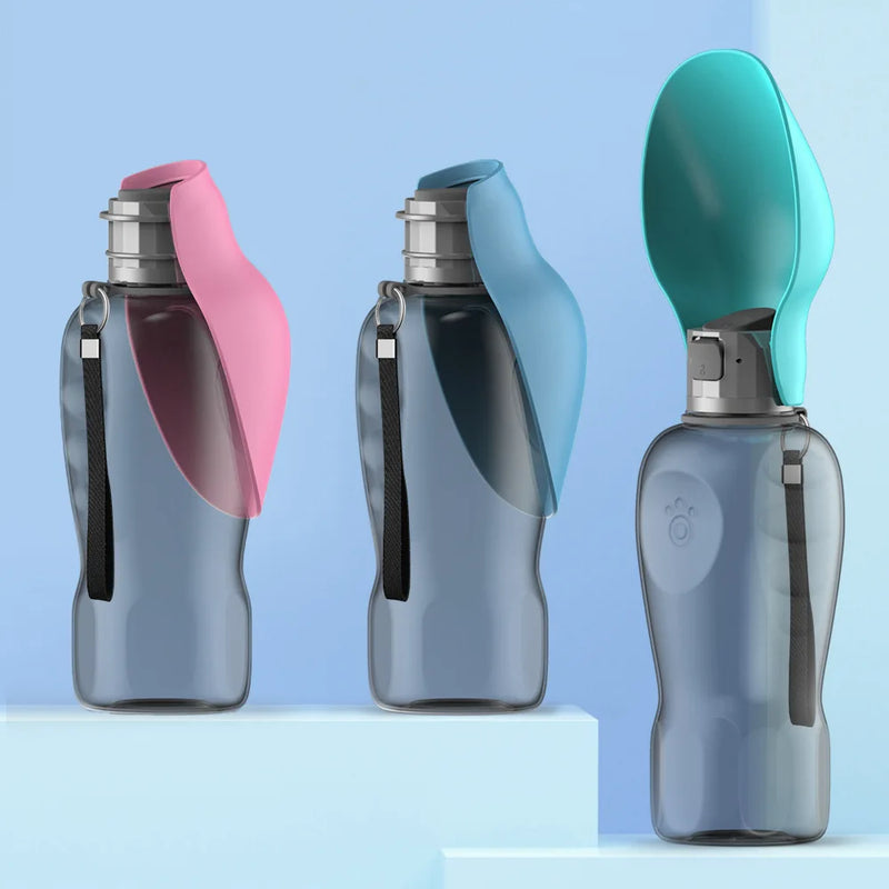 Garrafa Portátil de Água para Pets – Design em Folha, Dobrável e Ideal para Passeios!